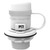 Flushmaster SMFMQCMW Flush Port Quick Connect, White, Quick Connect Mercury, Mercury Outboards - SM-FMQCMW