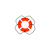 Taylor Polyethylene Hard Shell SOLAS Approved Life Ring w/Black Rope, 30" Orange - 2020108365