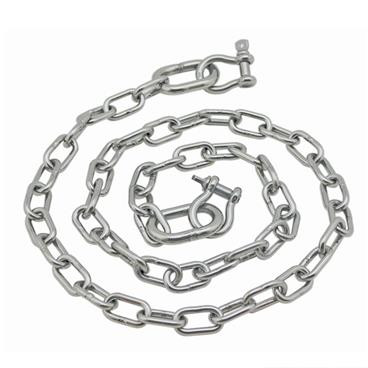 Extreme Max 3006.6575 BoatTector Stainless Steel Anchor Chain - 3/16" x 4' with 1/4" Shackles