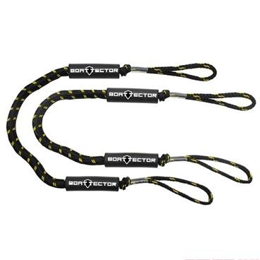 Extreme Max 3006.2729 BoatTector Bungee Dock Line Value 2-Pack - 4', Black/Gold
