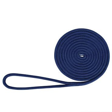 Extreme Max 3006.2111 BoatTector Double Braid Nylon Dock Line - 1/2" x 15', Royal Blue