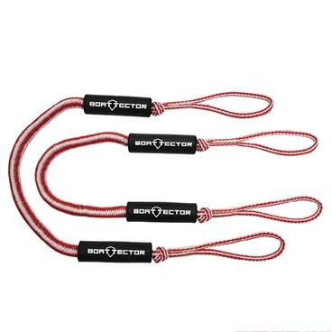 Extreme Max 3006.2747 BoatTector Bungee Dock Line Value 2-Pack - 5', Red/White