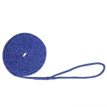 Extreme Max 3006.2489 BoatTector Double Braid Nylon Dock Line - 1/2" x 25', Blue w/ Reflective Tracer