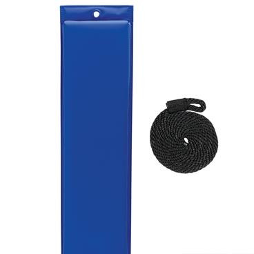 Extreme Max 3006.7261 BoatTector Flat Fender with Fender Line - 26", Blue