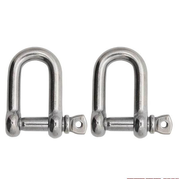 Extreme Max 3006.8249.2 BoatTector Stainless Steel D Shackle - 5/8", 2-Pack