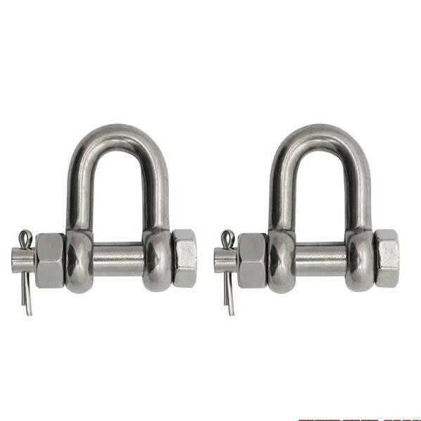 Extreme Max 3006.8354.2 BoatTector Stainless Steel Bolt-Type Chain Shackle - 5/8", 2-Pack