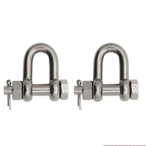 Extreme Max 3006.8359.2 BoatTector Stainless Steel Bolt-Type Chain Shackle - 7/8", 2-Pack