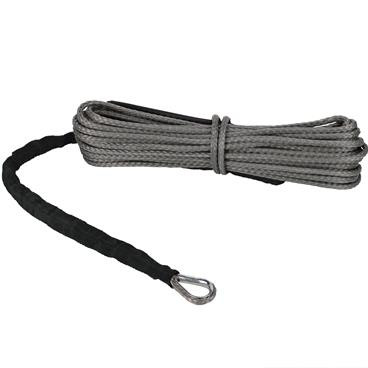 Extreme Max 5600.3081 "The Devil's Hair" Synthetic ATV / UTV Winch Rope - Gray