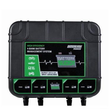 Extreme Max 1229.4023 Battery Buddy 4-Bank Battery Charger/Maintainer