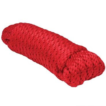 Extreme Max 3008.0129 Solid Braid MFP Utility Rope - 1/2" x 100', Red