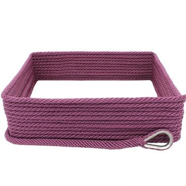 Extreme Max 3006.2648 Premium Solid Braid MFP Anchor Line with Thimble - 3/8" x 100', Burgundy