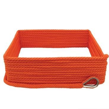 Extreme Max 3006.2672 Premium Solid Braid MFP Anchor Line with Thimble - 3/8" x 150', Neon Orange