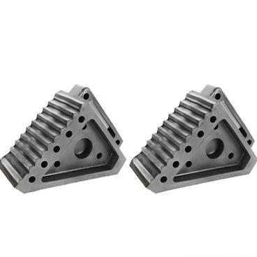 Extreme Max 5001.5772.2 Heavy-Duty Solid Rubber Wheel Chock with Handle - Value 2-Pack