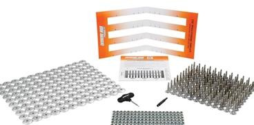 Extreme Max 5001.5505 120-Stud Track Pack with Round Backers - 1.52" Stud Length