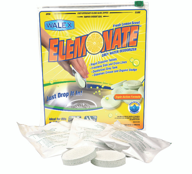 Walex TOI-61776 Elomonate Grey Water Deodorizer Tablets - 5 Pack - ELEMBG