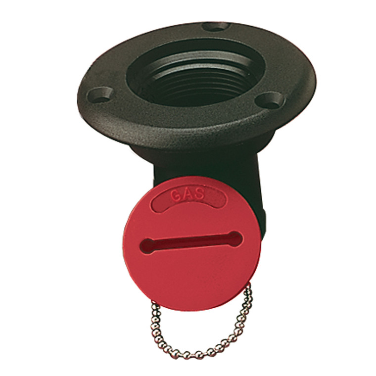 Sea-Dog 357010-1 Deck Fill with Slotted Cap - Black with Red Cap - 357010-1