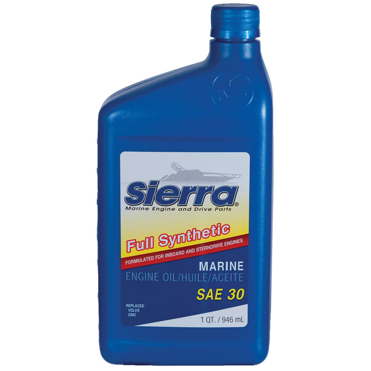 Sierra 18-9410-2 SAE 30 Full Synthetic Marine Engine Oil - Quart - 18-9410-2