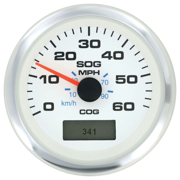 Sierra 781-625-060P Speedo GPS, White Premier Pro - 60 MPH - 781-625-060P