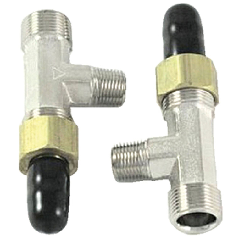 Sierra HF4202 Horizontal Bleeder Tees for BayStar Cylinders (H-Series Only) - Pair - HF4202