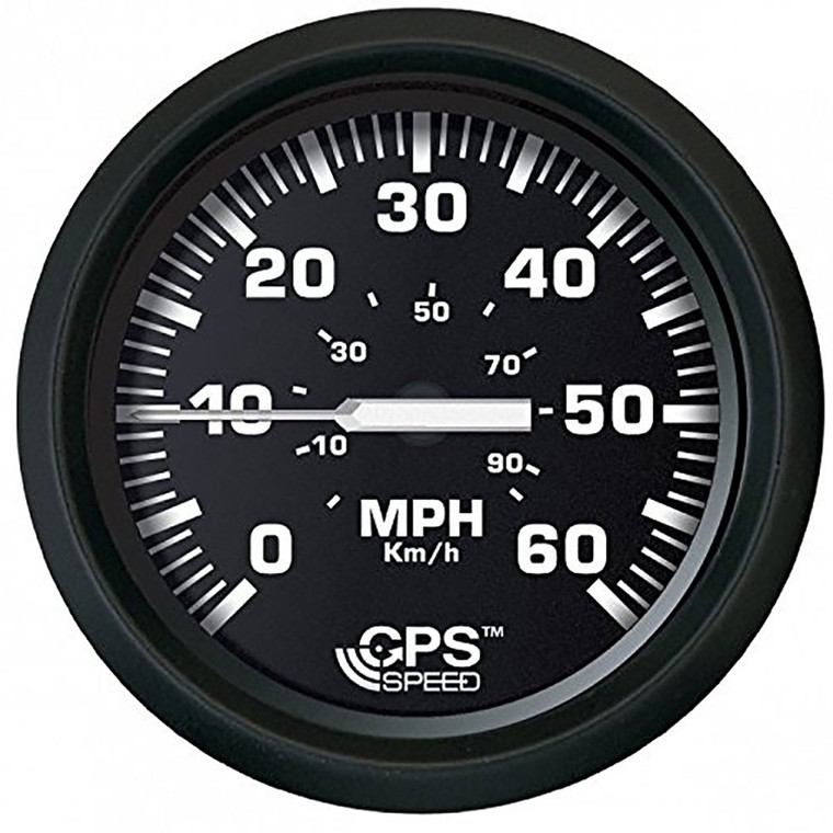 Faria 32816 Euro Speedometer GPS (60 MPH) Studded - 4", Black - 32816