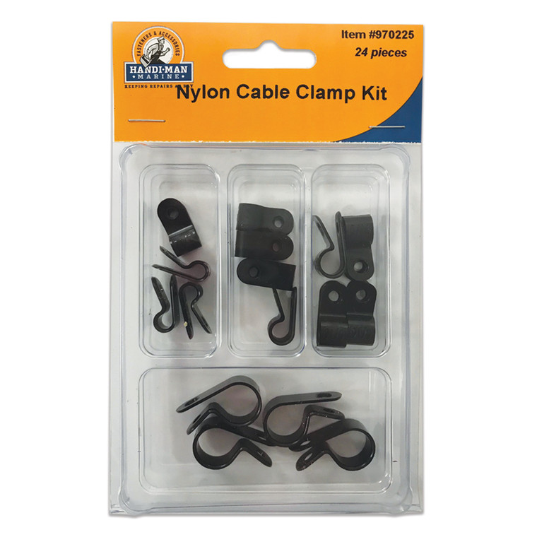 Handi Man Marine 970225 Assorted Nylon Cable Clamp Kit - 970225