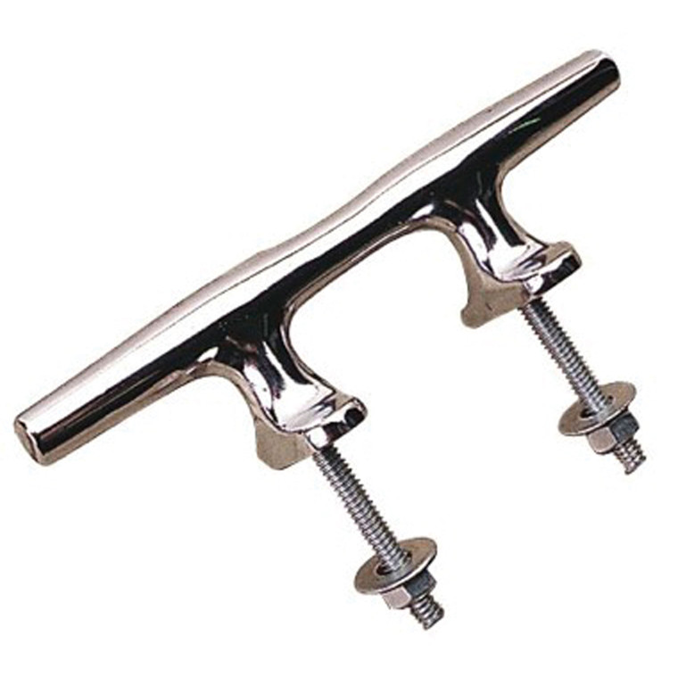 Sea-Dog 044206 Chrome Plated Open Base Cleat with Stud Mount - 6" - 44206