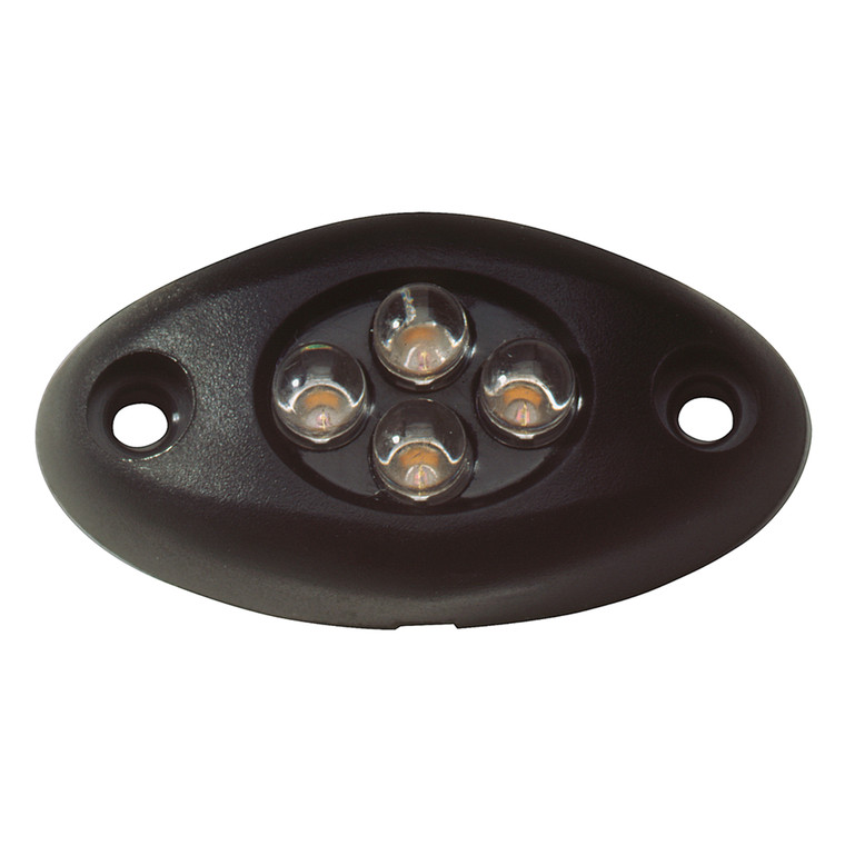 Innovative Lighting 004-5000-7 Surface Mount 4-LED Courtesy Light - White, Black Case - 004-5000-7