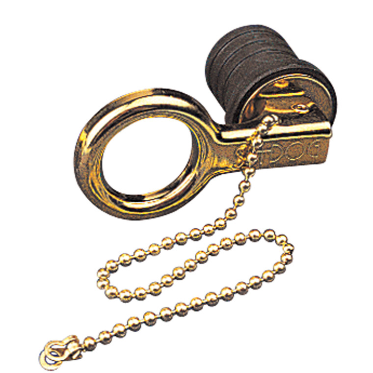 Sea-Dog 520071-1 Snap-Handle Drain Plug - Aluminum, Safety Chain - 520071-1