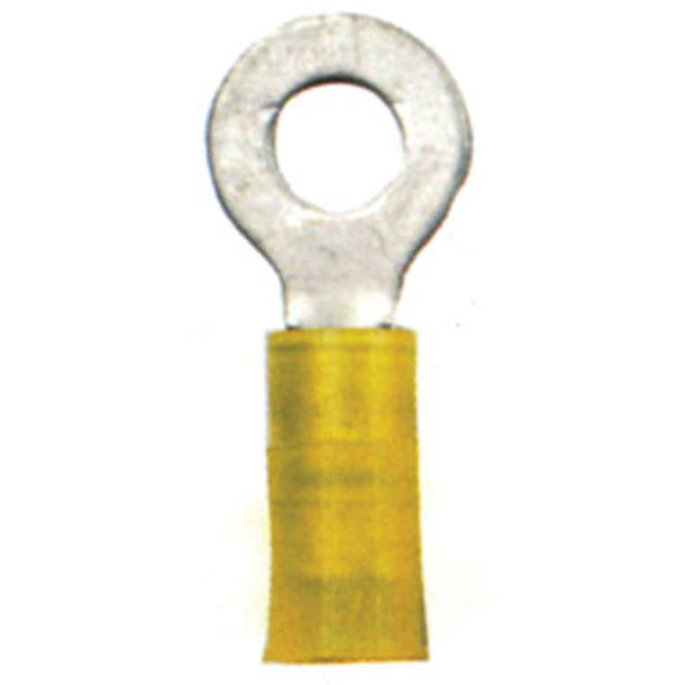 Ancor 230224 Nylon Ring Terminal - 12-10, 1/4", Yellow, Pack of 4 - 230224