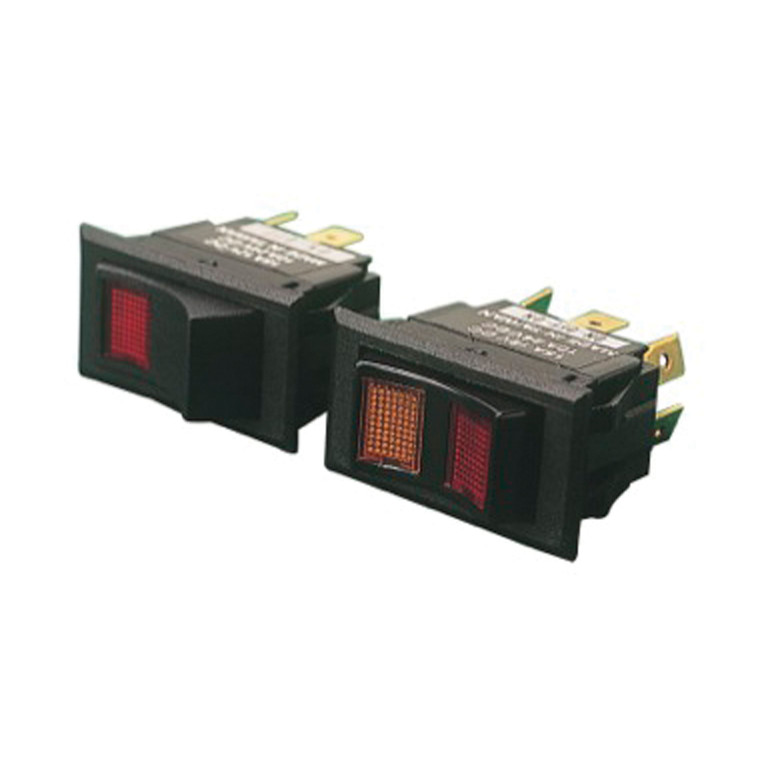 Sea-Dog 420253-1 Illuminating Rocker Switch - On/Off/On, DPDT, Red/Yellow Lens - 420253-1