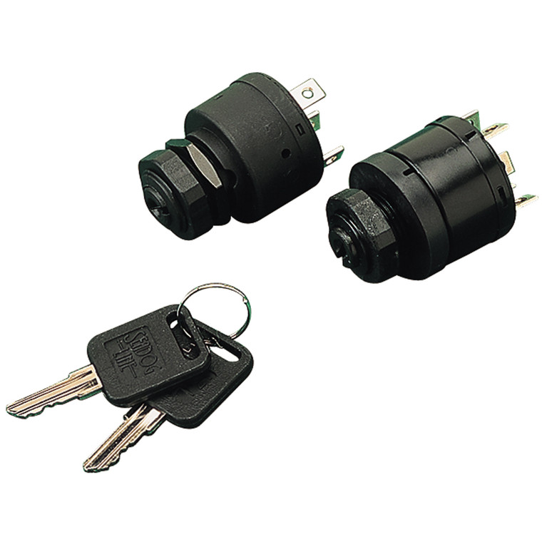 Sea-Dog 420385-1 4-Position Magneto-Style Ignition Switch - 13/16", 6 Terminals/1 Boss, Acc-Off-Ign-Start-Choke - 420385-1