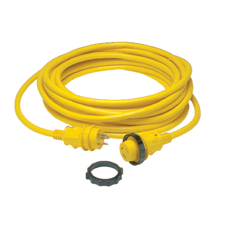 Marinco 199117 30 Amp Cordset with LED Ergo Grip - 25 ft. - 199117