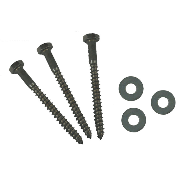 AP Products 012-LW 25 3/8 X 5 Hex Lag Screws with Washers - 3/8" x 5", Pack of 25 - 012-LW 25 3/8 X 5