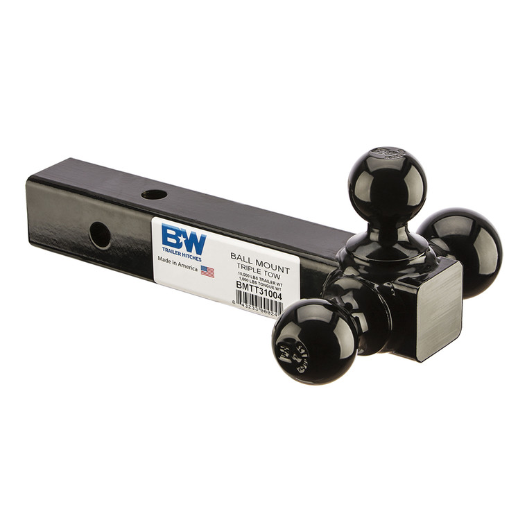 B&W Trailer Hitches Triple Tow Ball Mount - BMTT31004