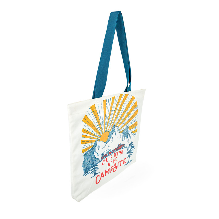 Camco 53268 "Life is Better at the Campsite" Tote Bag - Sunrise - 53268