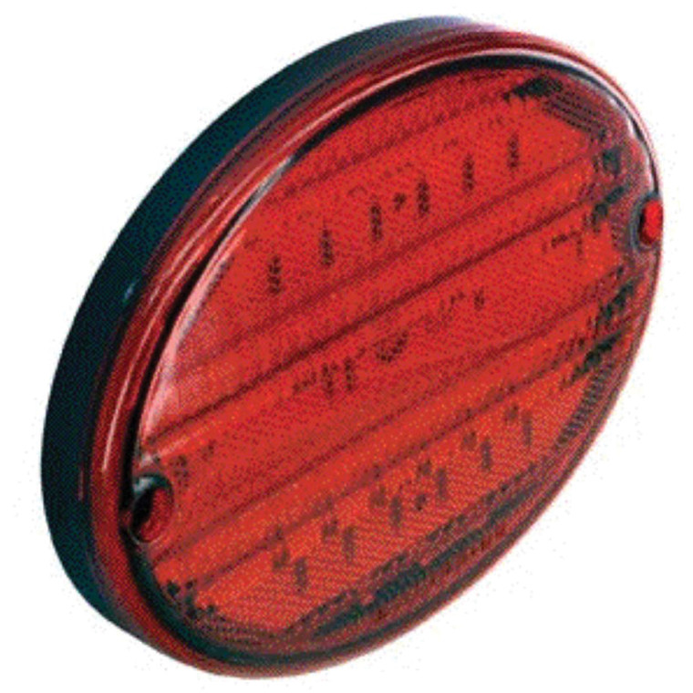 Diamond Group DG52448PB LED Exterior Tail Light - 52 Diode, 3-Wire, Red, Oval - DG52448PB
