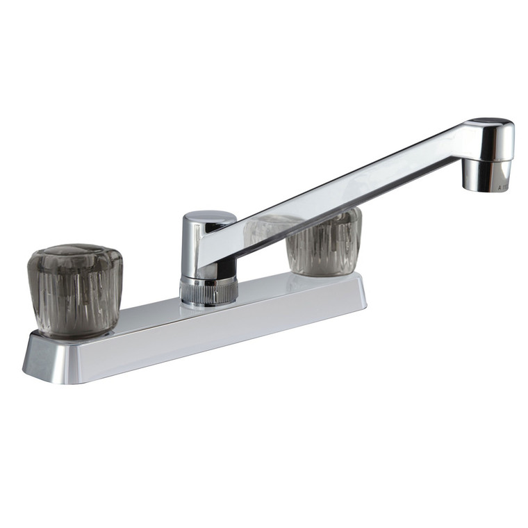 Dura Faucet DF-PK600S-CP Two-Handle Non-Metallic RV Kitchen Faucet - Chrome - DF-PK600S-CP