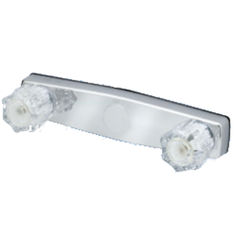 Empire Brass U-YJW59L RV Non-Metallic Chrome Shower Valve Kit with Crystal Handles 8" - Without Shower Kit - U-YJW59L Empire Brass U-YJW59L RV Non-Metallic Chrome Shower Valve Kit with Crystal Handles 8" - Without Shower Kit - U-YJW59L