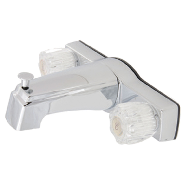 Empire Brass U-YWJ68L RV Non-Metallic Chrome Tub/Shower Diverter Faucet with Crystal Handles 8" - Without Shower Kit - U-YWJ68L