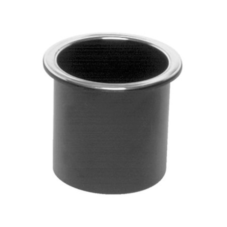 Beckson GH33-B1-U Standard Series Recessed Drink Holder - 3" Hole Cut x 2-7/8" Depth, Black - GH33-B1-U Beckson GH33-B1-U Standard Series Recessed Drink Holder - 3" Hole Cut x 2-7/8" Depth, Black - GH33-B1-U