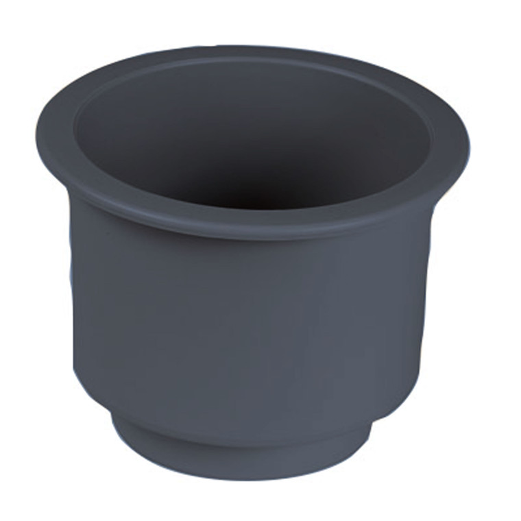 Beckson GH43-B1-U Super Size Series Recessed Drink Holder - 3-7/8" Hole Cut x 3-1/4" Depth, Black - GH43-B1-U