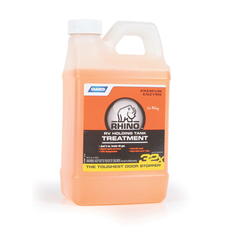 Camco 41514 Rhino Enzyme Rv Holding Tank Treatment - 64 Oz. - 41514