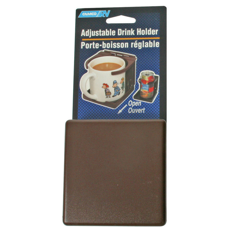Camco 57473 Adjustable Drink Holder - Brown - 44043