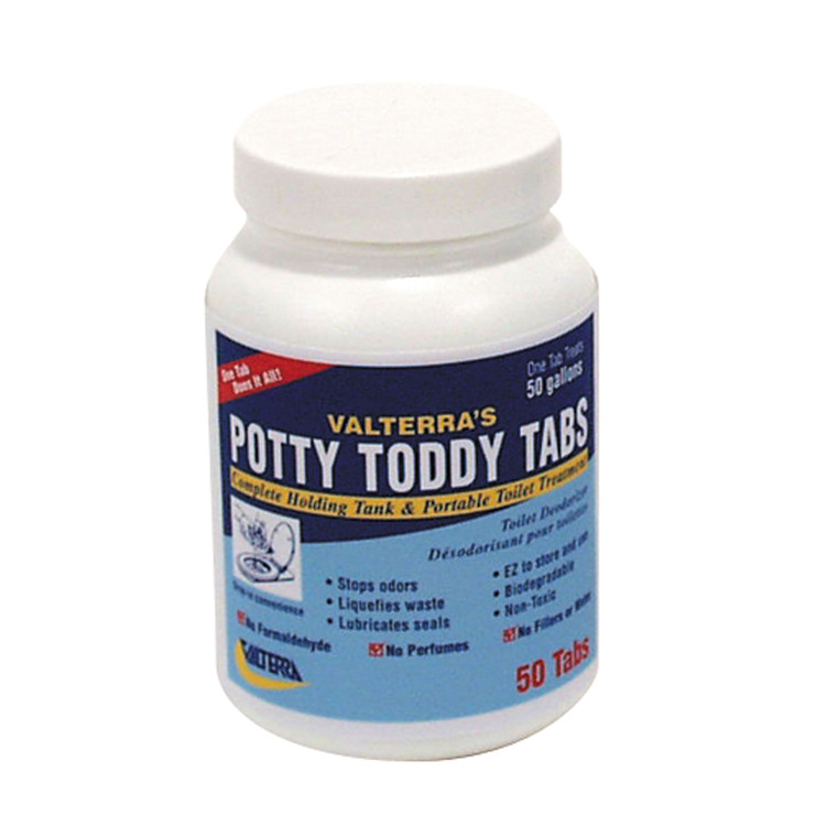 Valterra Q5004 Potty Toddy Tabs - 50/Bottle - Q5004