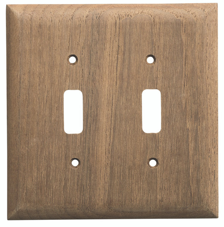 Whitecap 60176 Teak Double Switch Cover - 60176