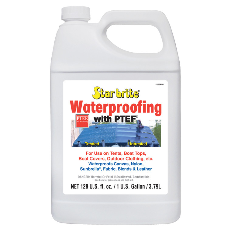 Star brite 081900N Fabric Waterproofer with Stain Repellent and UV Protection - 1 Gallon - 081900N