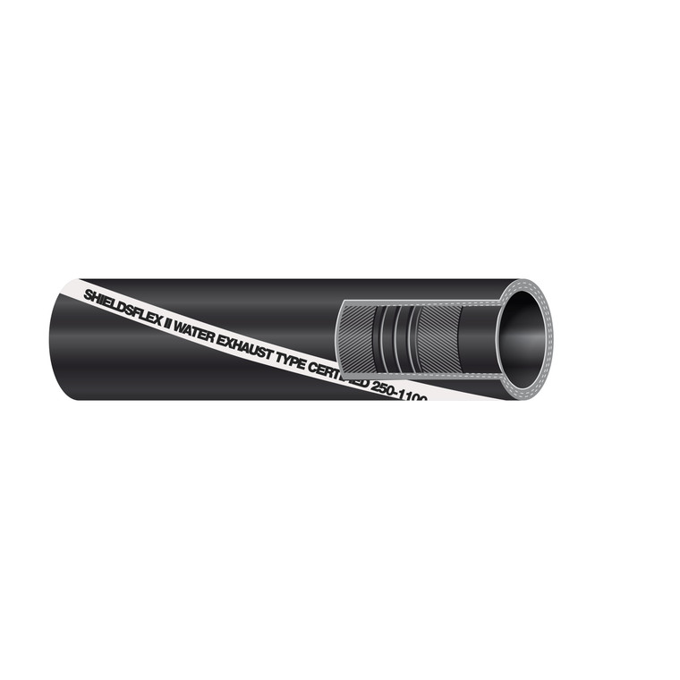 Sierra 116-250-1003 Shields Shieldsflex II Water/Exhaust Hose With Wire - 1"X10" - 116-250-1003