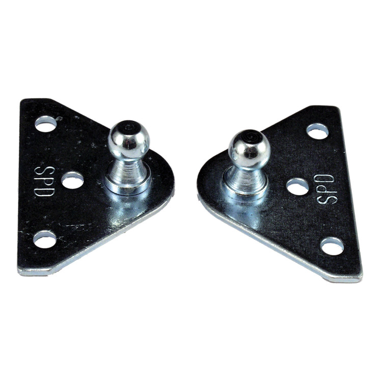 JR Products BR-1020 Gas Spring Mounting Bracket - Flat, Pack of 2 - BR-1020