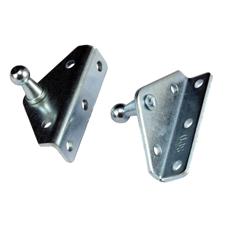 JR Products BR-12552 Gas Spring Mounting Bracket - Angled, Pack of 2 - BR-12552