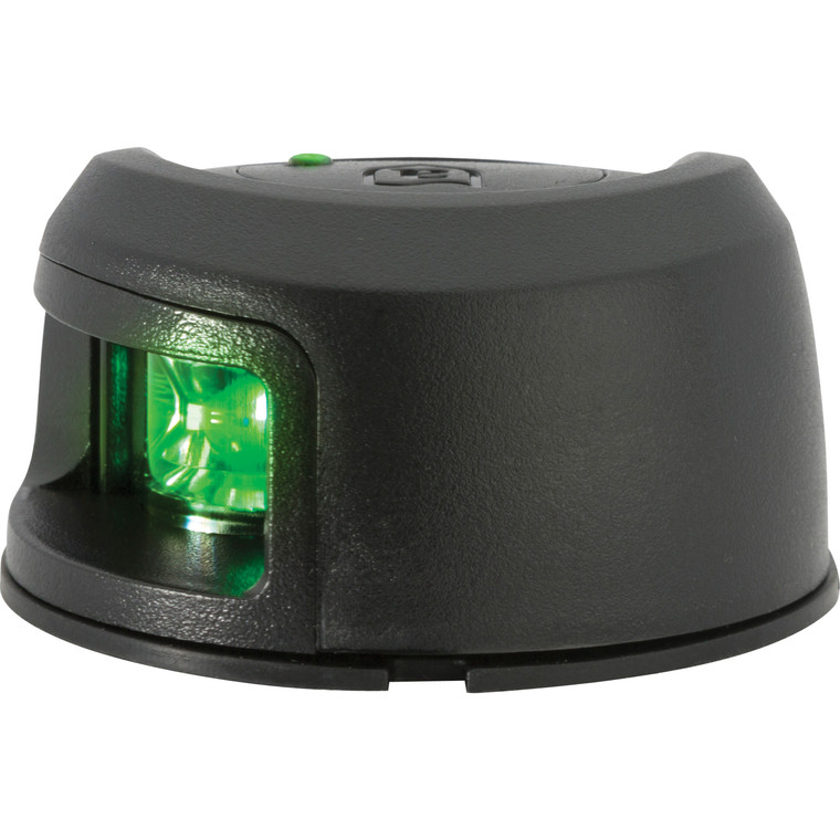 Attwood NV2012PBG-7 LED Navigation - Bi-Color Light Starboard, Black - NV2012PBG-7